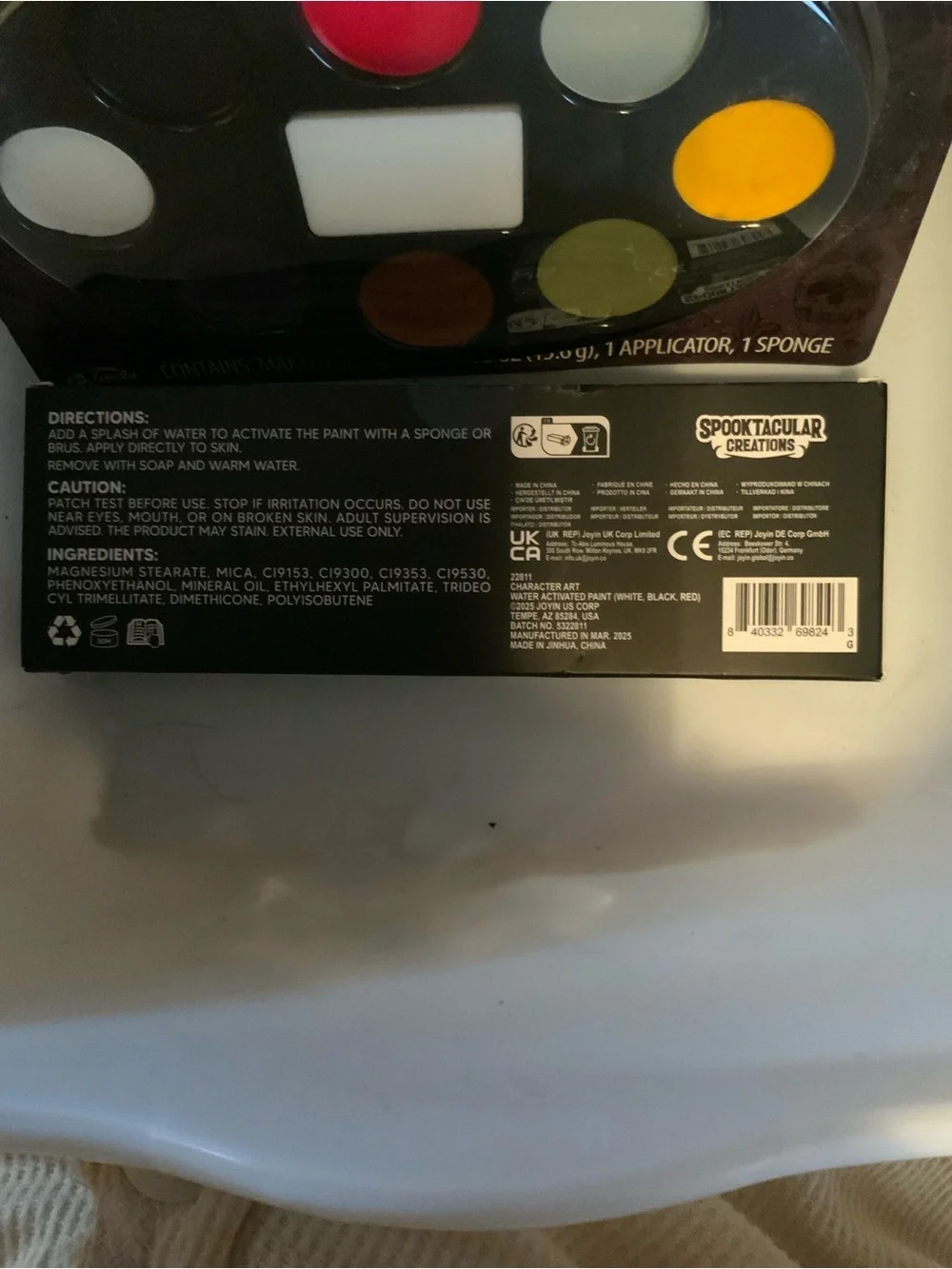 11 sets - 8 colors Horror Makeup Color Palette plus 3 color palette